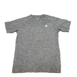 Rabbit Running EZ Tee Men Medium M Short Sleeve Gray Heather Crew Athletic Shirt